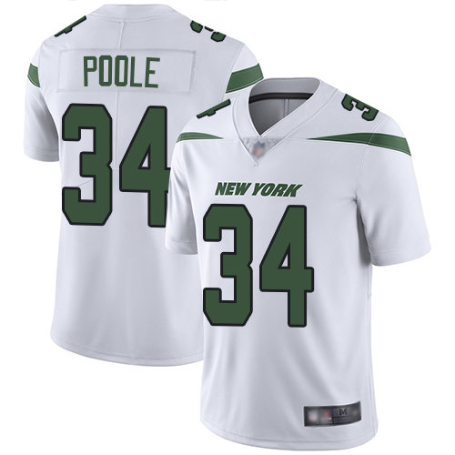 New York Jets Limited White Youth Brian Poole Road Jersey NFL Football #34 Vapor Untouchable->youth nfl jersey->Youth Jersey